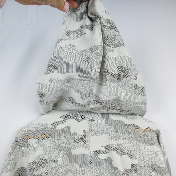 KORAL Descender Hoodie Jacket Sz M Gray White Camo Mesh Windbreaker Oversized - Picture 11 of 16